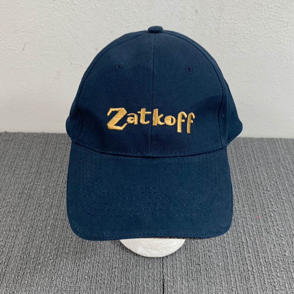Zatkoff Baseball Hat Mens Adjustable Navy Blue Gold Strapback Cap Seba